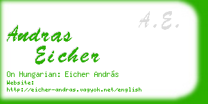andras eicher business card